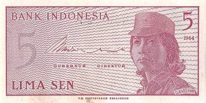 Bank Indonesia - 1964 - 5 Sen