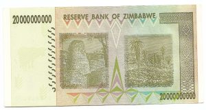 Zimbabwe 20 Billion - Extra Fine